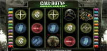Call of Duty Spielautomat nach Computerspiel Vorlage